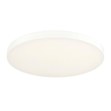 20W LED 11 Inch Wide Round Trimless Flush Mount by Jesco - CM404RA-11R-3090-WH