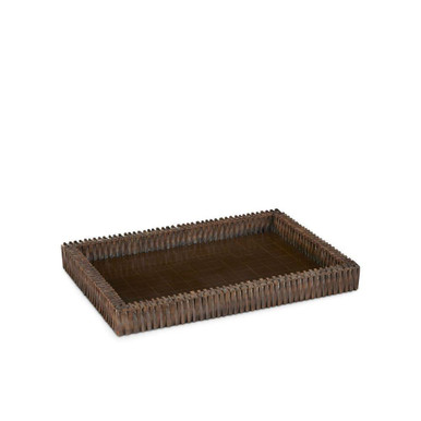 Koa 2.25 Inch Tray In Bohemian Style by Currey Company - 1200-0760
