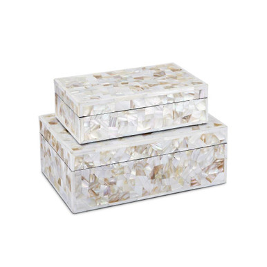 Uma 4.5 Inch Box (Set of 2) In Contemporary by Currey Company - 1200-0770