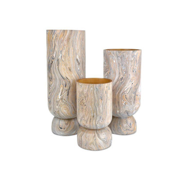 London Sky 16 Inch Vase (Set of 3) by Currey Company - 1200-0739