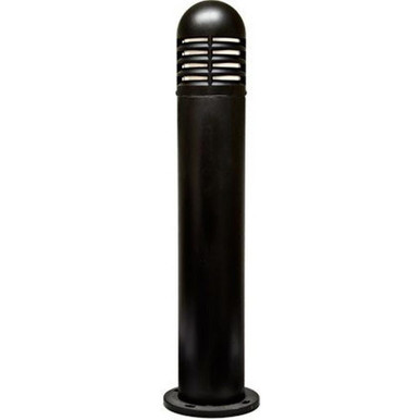 25W LED Fiber G Louvered Bollard by Dabmar - D180-AMB