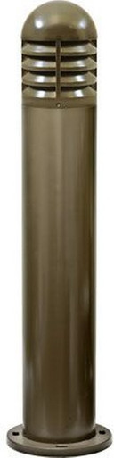 25W LED Fiber G Louvered Bollard by Dabmar - D180-AMB