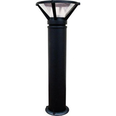 12W LED Cast Aluminum Ribbed Bollard by Dabmar - D480-A