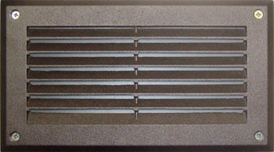 8.8 Inch 7W 1 LED Louvered Down Step Light by Dabmar - DSL1000-LED7