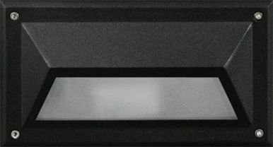 8.9 Inch 9W 1 LED Hooded Lens Step Light by Dabmar - DSL1002-LED9