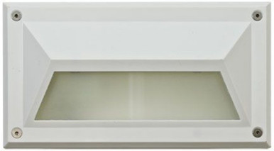 8.88 Inch 7W 1 LED Hooded Face Step Light by Dabmar - FG2010-LED7