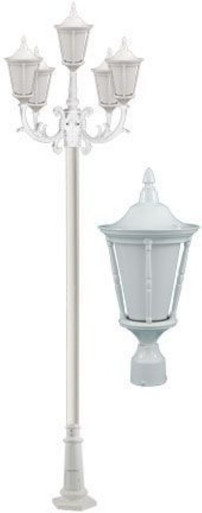 Gabriella 130.62 Inch 45W 5 LED Post Mount by Dabmar - GM1105-LED9