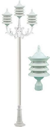 Stephanie 129.25 Inch 27W 3 LED Post Mount by Dabmar - GM1803-LED9