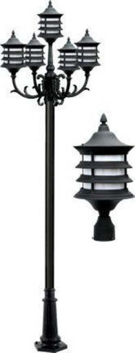Stephanie 129.25 Inch 30W 5 LED Post Mount by Dabmar - GM1805-LED6