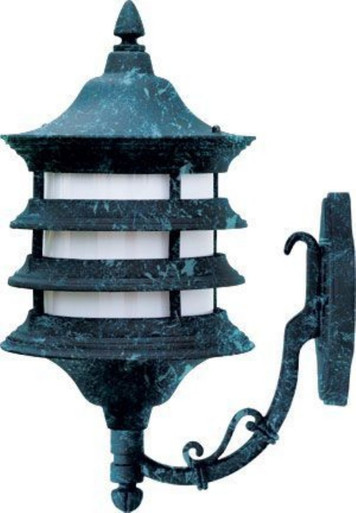 Stephanie 9W 1 LED Down Arm Outdoor Wall Mount 18.5 Inch Tall by Dabmar - GM185-LED9
