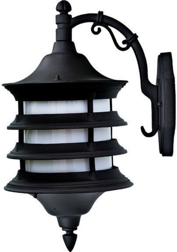 Stephanie 16W 1 LED Up Arm Outdoor Wall Mount 18.5 Inch Tall by Dabmar - GM186-LED16