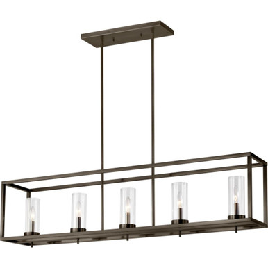 Zire 5 Light Linear Island Pendant by Visual Comfort Studio - 6690305