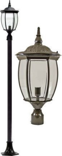 Victoria 110.38 Inch 16W 1 LED Post Mount by Dabmar - GM3001-LED16