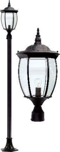 Victoria 110.38 Inch 9W 1 LED Post Mount by Dabmar - GM3001-LED9