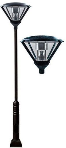 141.91 Inch 30W 1 LED Large Post Mount by Dabmar - GM5000-LED30