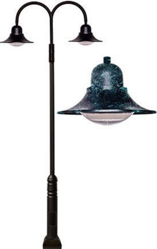153 Inch 120W 2 LED Drop Light Post Mount by Dabmar - GM6050