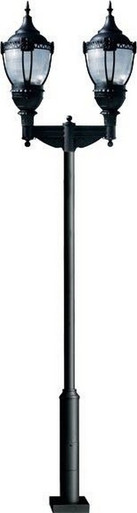 Acorn Cast Alum Drk Top Acorn Fix 2X 150W Hps Mt by Dabmar - GM8062