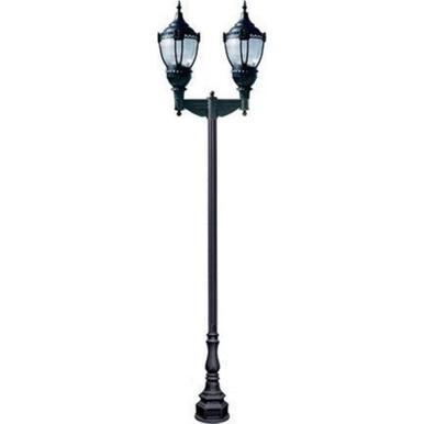 168 Inch 240W 2 LED Dark Sky Top Decorative Base Acorn Post Mount by Dabmar - GM8960-LED120