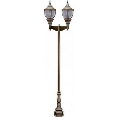 Acorn Two Light Outdoor Post Mount by Dabmar GM8964 - GM8964