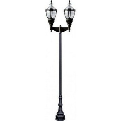 Acorn Cast Alum Clr Top Deco Base Acorn Fix 2X 70W Hps Mt by Dabmar - GM8940