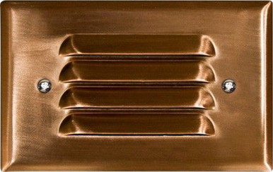 Louvered Down/Cast Hsng/Brass Cvr 0.7 Watt Led Board 12Leds 12V by Dabmar - LV-LED617