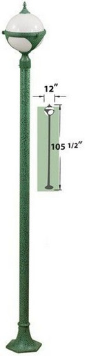Natalie Post Light Fix 26W Dl-S26-Gu24 120V by Dabmar - GM9711