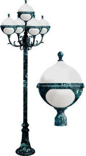 Natalie 129.37 Inch 45W 5 LED Post Mount by Dabmar - GM9705-LED9