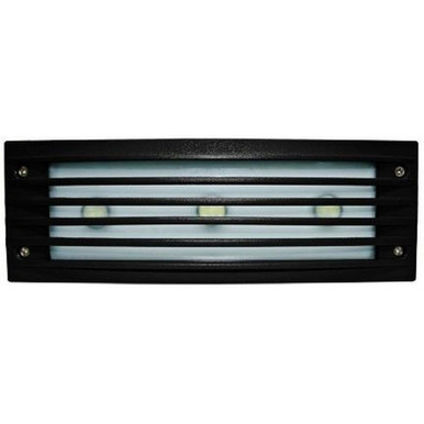 Cast Alum Louvered Step Light 9W Led Board 3Leds 64K 12V by Dabmar - LV-LED621