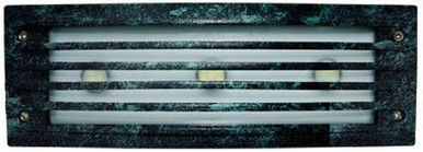 Cast Alum Louvered Step Light 9W Led Board 3Leds 64K 12V by Dabmar - LV-LED621