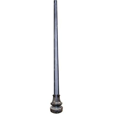 Accessory 10ft Fluted Post With Decorative Base by Dabmar - PT-10BASEFL