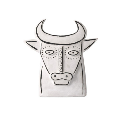 Thomas the Bull 12.5 Inch Sculpture In Contemporary by Currey Company - 1200-0792