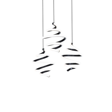 Whirl 63W 3 LED Medium Pendant by Dweled - PD-19403R