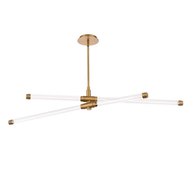 Jedi 27.7W 44 LED Linear Chandelier 6.63 Inch X 43.75 Inch Wide by dweLED - PD-51344