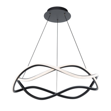 Swerve 2 Light Medium Chandelier by DweLED - PD-67426