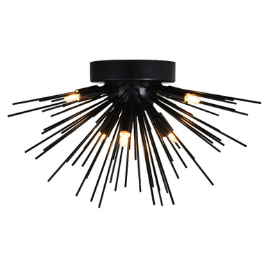 Savannah 6 Light 20 Inch Wide Flush Mount by CWI - 1034C20-6