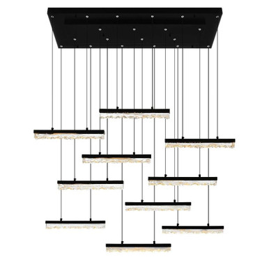 Stagger LED Light Oversized Chandelier by CWI 1588P48-10