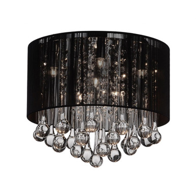 Water Drop 6 Light 14 Inch Wide Flush Mount by CWI - 5006C14C-13165165