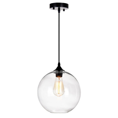 Glass 1 Light Small Pendant 12 Inch Tall by CWI - 5553P10-101010