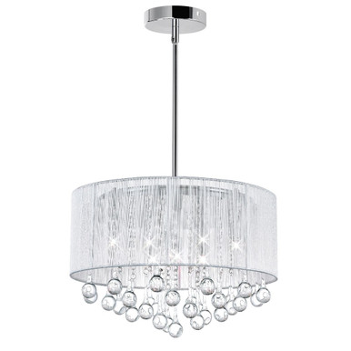 Water Drop 6 Light Small Chandelier by CWI - 5006P18C-142020
