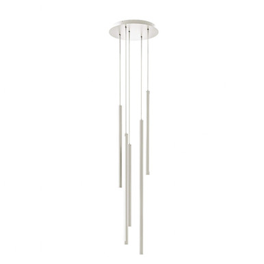 750W 5 Round CCT Cylinder Cluster Pendant by Dals - PDLED120-5R
