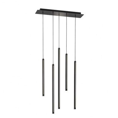 750W 5 Square CCT Cylinder Cluster Pendant by Dals - PDLED120-5SQ