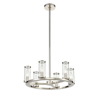 Revolve 6 Light Small Chandelier by Alora - CH309006