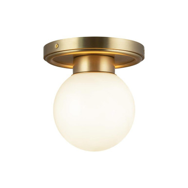 Fiore 1 Light Semi Flush Mount 7.5 Inch Tall and 6 Inch Wide by Alora - SF407306