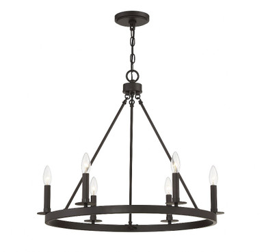 6 Light Medium Chandelier by Meridian M10093 - M10093