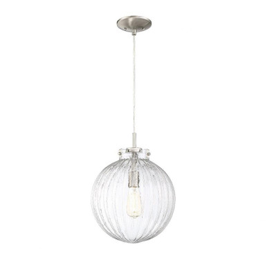 1 Light Medium Pendant 16 Inch Tall by Meridian - M70068