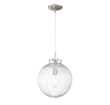 1 Light Medium Pendant 16 Inch Tall by Meridian - M70068