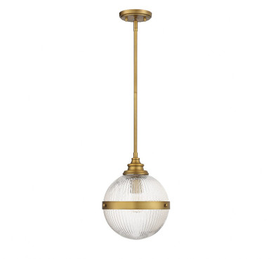 1 Light Mid Century Modern Small Pendant 12.5 Inch Tall by Meridian - M70100
