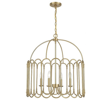 4 Light Large Pendant 26 Inch Tall by Meridian - M7029