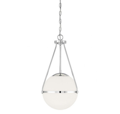 1 Light Medium Pendant 25.25 Inch Tall by Meridian - M7025