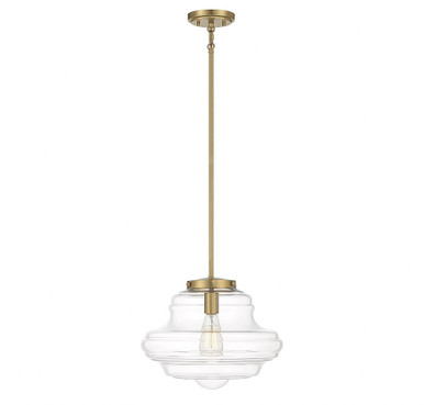 1 Light Vintage Medium Pendant 11.5 Inch Tall by Meridian - M7022